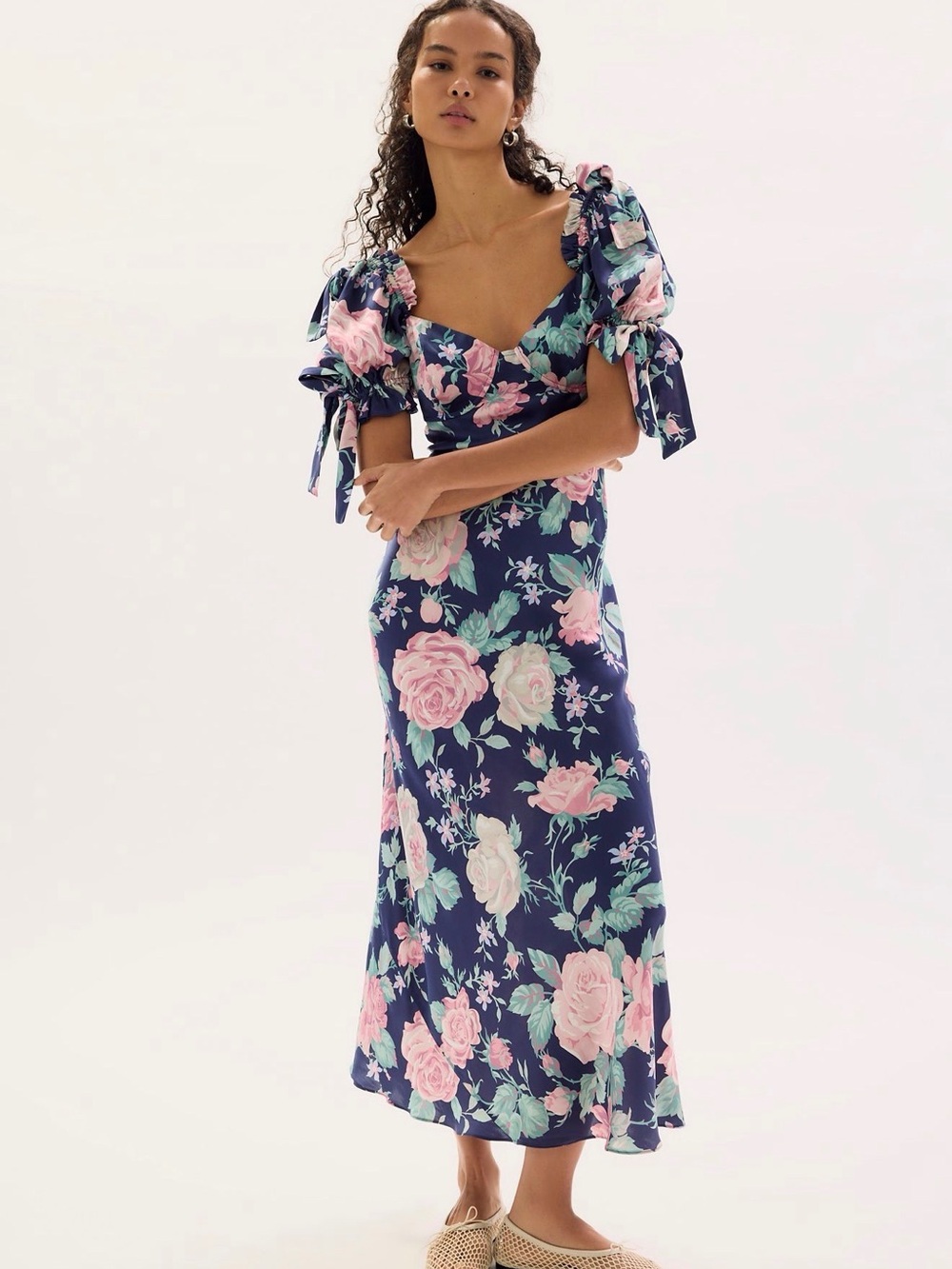 Selkie the Poet Printed Slip Dress